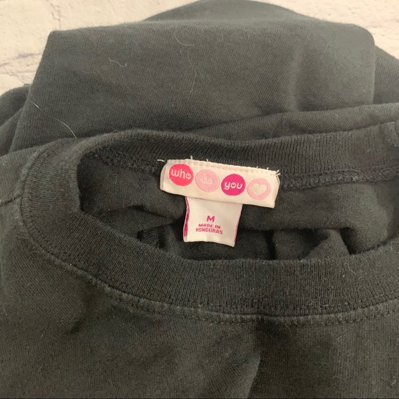 Black T-shirt With Flirt Gold Letters Medium - Picture 4 of 4